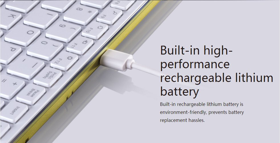Rapoo E6700 Bluetooth Touch Keyboard